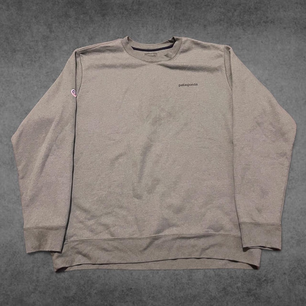 Patagonia Uprisal Crewneck Sweatshirt Mens XL Green Recycled Cotton Pullover